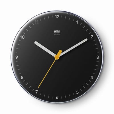 Braun BC26B-DCF - Wandklok - Analoog - Rond - Kwarts veegbeweging - Radiogestuurde tijdsaanduiding - Zwart