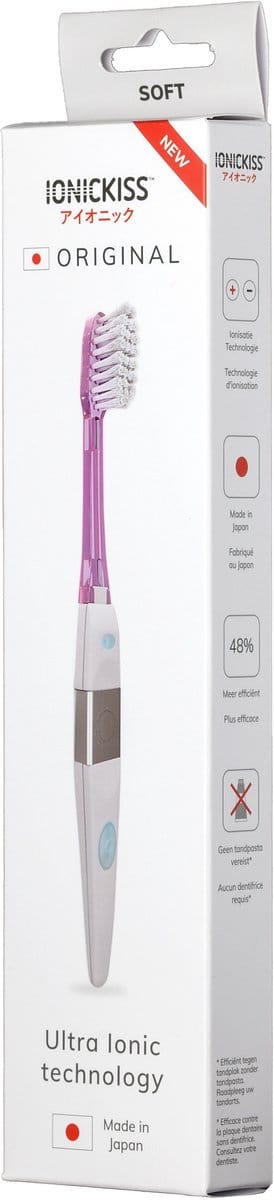 Ionickiss Tandenborstel Breed soft roze