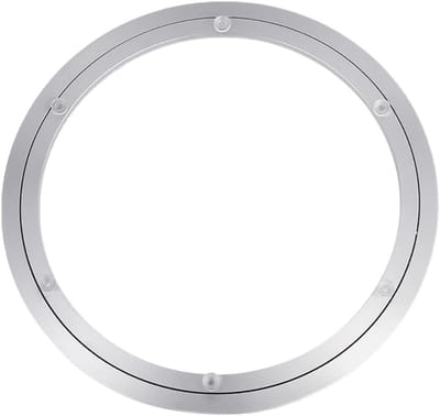 Draaibare Tafel - Draaiplateau Lager - Dienblad Draaien - 360 Graden Soepel - 35cm Diameter - Zilver