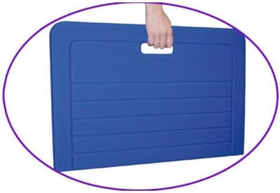 Opvouwbare mat voor oefeningen en sport, blauw
