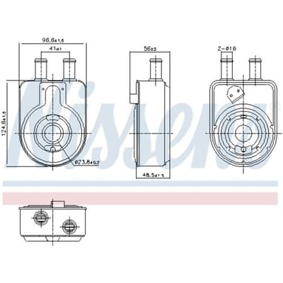 Olie radiator NISSENS 91448