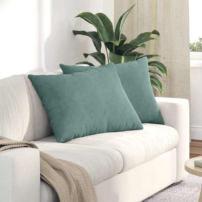 vidaXL - Zitkussens - 2 - pcs - Zeegroen - 70 - x - 50 - cm - Corduroy - stof