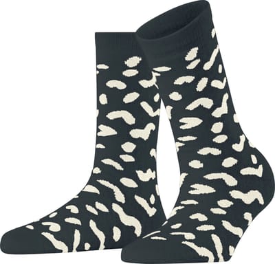 Esprit Cozy Memphis gedessineerd materiaal sokken dames grijs - maat 35-38