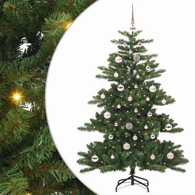 vidaXL - Kunstmatige - Hinged - Kerstboom - Groen - 150 - cm - PVC - en - Staal