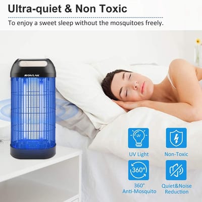 Insectenverdelger, elektrisch - anti-insectengordijn, voor binnen en buiten, keuken, niet giftig,