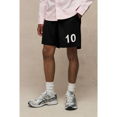 Baggy Fit Short Length Football Short | Black | Size XS