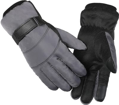 Handschoenen - Handschoenen winter - Touchscreen Handschoenen - Fiets handschoenen - Antislip - Winddicht - Touchscreen Handschoenen Winter - Verdikking -Blijf warm - Waterdicht - Geschikt voor bergbeklimmen - Buitensporten - Fitness - grijs