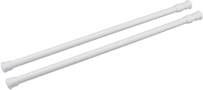 Dailygoods- Spanningsstang 55-90cm - Uitschuifbaar - Gordijnstang - Douchegordijn - Maximaal draagvermogen 2kg - Schroefkop ontwerp - Gordijnroede