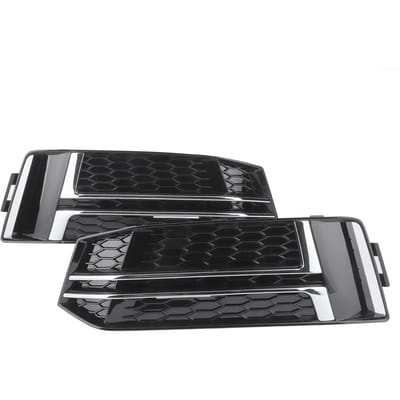 2 stuks Voorbumper Ondergrille Zwart 8W0807681F Vervanging Geschikt voor A4 S4 B9 20162018 black