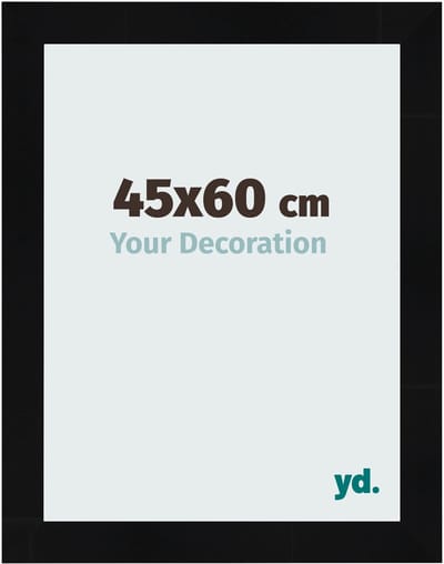 Your Decoration - Fotolijst 45x60 cm - MDF - Zwart Hoogglans - Pisa
