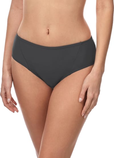 Merry Style Dames Zwembroek - Bikinibroekje - Elastische tailleband – Polyamide & Elastaan – Grafiet (9154) – 38 - MS-ET-18