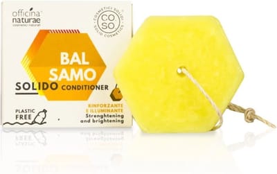 CO.SO. Versterkend en Glanzend Solid Conditioner - Biologisch - Natuurlijk Conditioner met kastanje en Berk extract, castorolie - Officina Naturae