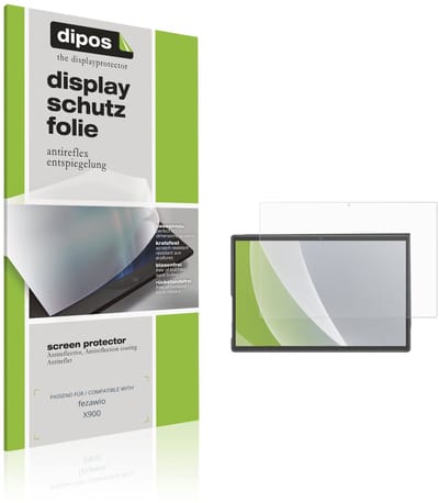 dipos – 2x Matte Beschermfolie geschikt voor fezawio X900 | Krasbestendige & antireflecterende Screenprotector Ultra-Thin