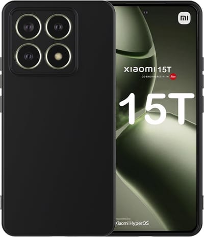 Casemania Hoesje Geschikt voor Xiaomi 15T - Zwart - Siliconen Back Cover - Val/Stoot Bescherming