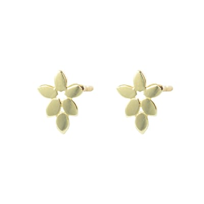New Bling 9NBSAM-G190416 Gouden Oorknopjes - Dames - Bloem - 8 x 6 mm - 14 Karaat - Goud
