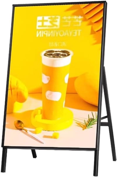 LED Menubord - Posterframe - Reclame Tonen - Zwaar Uitgevoerd - 60x90cm - Zwart