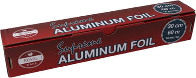 Aluminiumfolie - Supreme - 30 cm x 60m - Koken, Bakken, Bewaren, Verpakken - Huishoudfolie - Royal Ware
