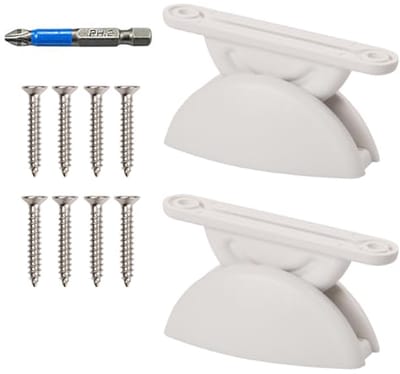 Deurhouders voor Caravan - 2 Stuks met Schroeven en Bit - Ideaal voor Campingaccessoires