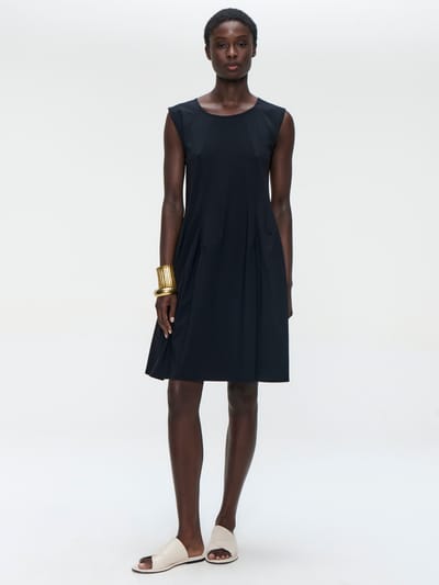 Erika dress technical jersey | Black - Black / S