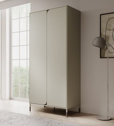 Meubella - Kinderkledingkast Hill - Beige - 92 cm