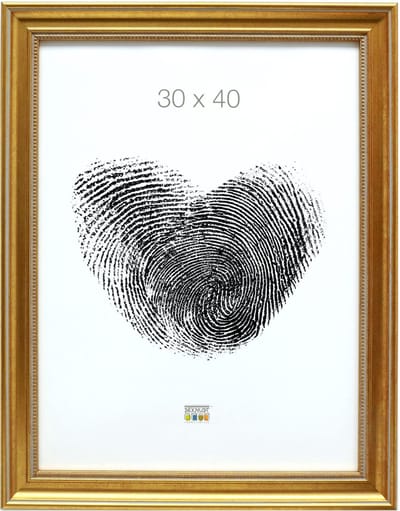 Deknudt Frames fotolijst S45HA1 - goudkleur - parelbiesje - foto 30x40