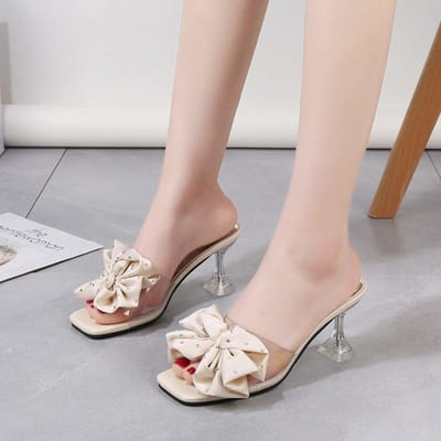 Mode Zomer Plus Size One-line Effen Kleur Strik Platte Sandalen Outdoor Strand Slippers Elegante Damesschoenen 40 beige