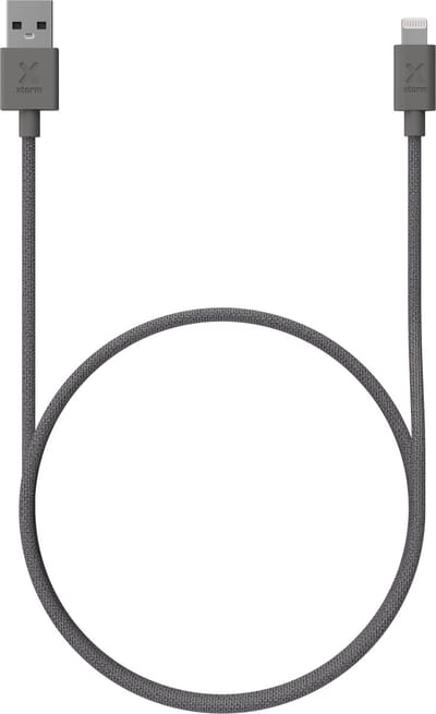 Xtorm Go2 USB naar Lightning Kabel - 1 meter - Grijs