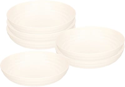 Plasticforte Soepkommen - 6x - D22 x H5.5 cm - wit - kunststof - onbreekbaar - servies
