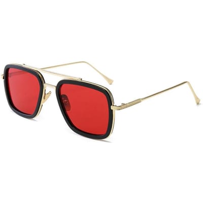 Nieuwste Heren Metalen Vierkante Zonnebril Mode Heren UV-Bestendige Zonnebril Klassiekers Vintage Mannen Brillen UV400 Zonnebrillen As shown in the figu