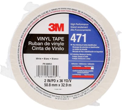 3M 471W50IW PVC-plakband Wit (l x b) 33 m x 50 mm 1 stuk(s)