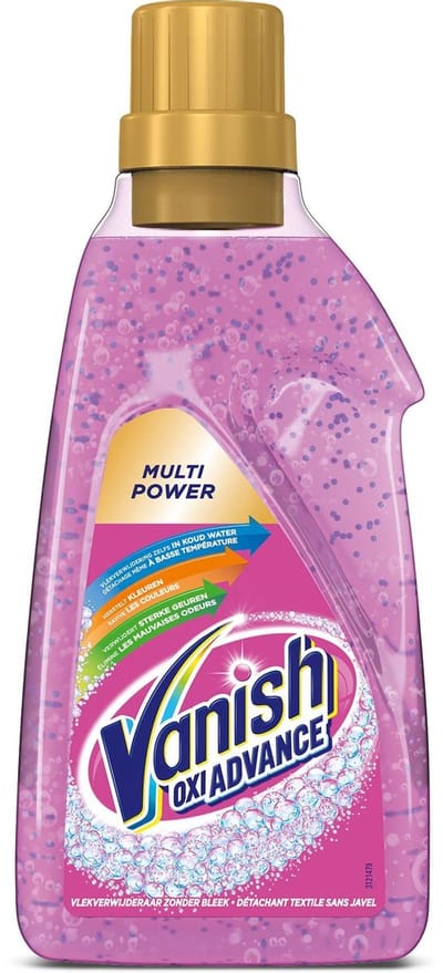 Vanish Oxi Advance Multicolor Power Gel - Voor Gekleurde en Witte Was - 750 mL x3