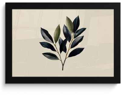 Poster in lijst - Fotolijst 30x20 cm - Posters - Ovaal - Olijfgroen - Simpel - Posterlijst zwart - Decoratie - Wanddecoratie woonkamer - Muurdecoratie slaapkamer