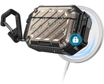 SUPCASE Hoesje Geschikt voor AirPods Pro 3 - Case IP68 Waterdicht - Compatibel met MagSafe - Goud