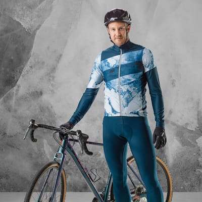 Loeffler wielrenshirt lange mouwen M Bike L/S Jersey Floes - Groen - 56