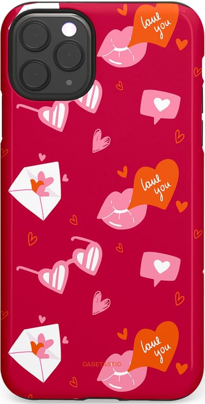 Casetastic Hoesje Geschikt voor Apple iPhone 11 Pro Max - Stijlvolle Beschermende Duo-layer Case - Liefdesbrief