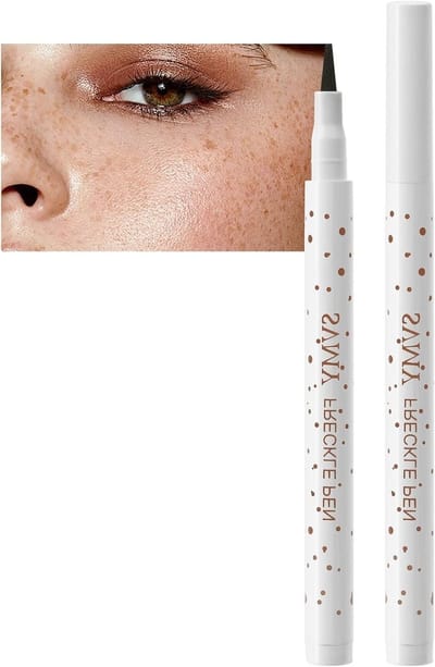 Natuurlijke en levensechte sproetenpen, waterproof en langdurige make-up voor een zongebruinde look, fijne viltpunt voor eenvoudig aanbrengen en perfect resultaat