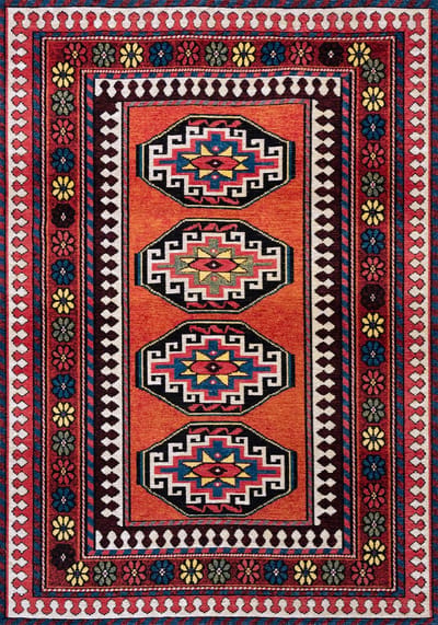 Louis De Poortere vloerkleed Red Mix - rood - 280x390cm