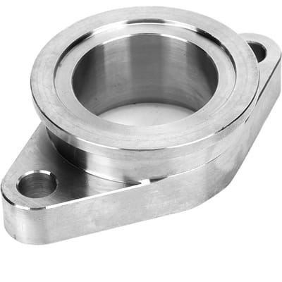 SS304 Roestvrij Staal 1,5 inch 2 Bouten naar MVS V-Band Wastegate Adapter Flens gray