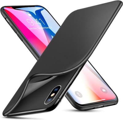 Hoesje geschikt voor iPhone XS Max Zwarte silicone hoesje – matte coating - Soft TPU silicone - zwart - EPICMOBILE