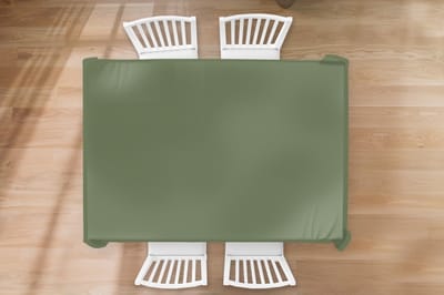 Tafelkleed - Tafellaken - 200x130 cm - Groen - Effen kleur - Olijfgroen - Binnen en Buiten