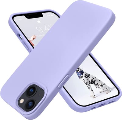 LuxeBass Siliconen hoesje geschikt voor Apple iPhone 14 Plus - Paars - telefoonhoes - gsm hoes - telefoonhoesje