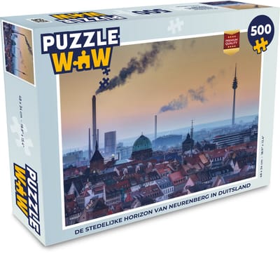 Puzzel De stedelijke horizon van Neurenberg in Duitsland - Legpuzzel - Puzzel 500 stukjes