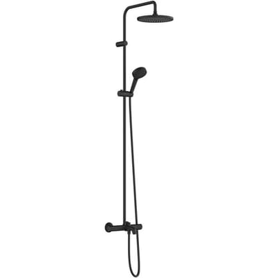 hansgrohe Vernis Blend - Showerpipe - 240mm maat - 1 straalfunctie - Mat Zwart - Met thermostaat