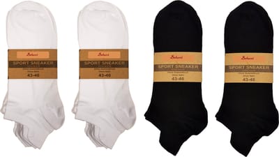 Belucci Sport Sneakersokken 12 paar Black&White Maat 35/38