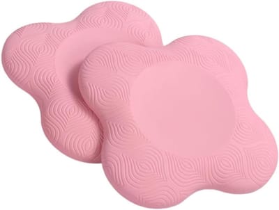 Yogakniebeschermers 2 stuks - Kniekussen Balansmat - Gewrichtsbescherming Fitness - Antislip en Slijtvast - 20 x 20 cm - Zwart