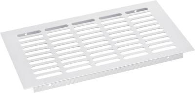 Ventilatierooster Afdekking - Ventilatiekast Rooster - Luchtcirculatie Verbeteren - Antislip Groefdesign - 300 x 150 mm - Zilver