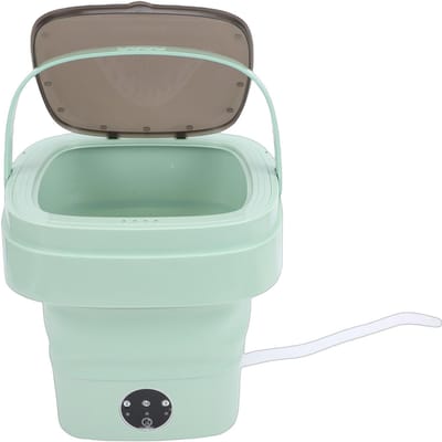 Draagbare Wasmachine 8L Opvouwbare Wasmachine met 3 Reinigingsmodi Afvoerkorf Kleine Opvouwbare Wasmachine voor Kinderkleding Ondergoed Sokken gray