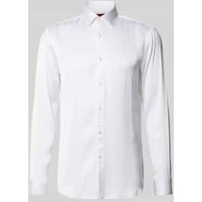slim fit zakelijk overhemd van pure viscose model 'KENNO'