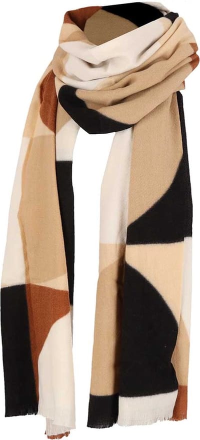 Sarlini Langwerpige Woven Sjaal Mid Bruin