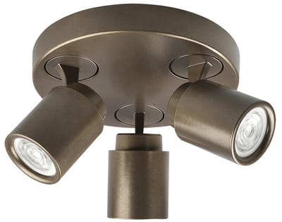 Freelight - Spot Razza 3 lichts Ø 21 cm GU10 brons goud